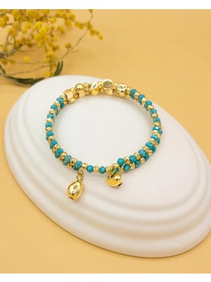 Dokunuş Sarmal Esnek Bileklik Turkuaz