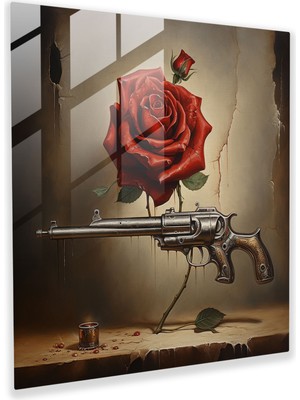 Popcas Tanrı Baba Cam Tablosu - Gerçeküstü Aşk ve Güç - Tanrı Baba Sembolizm Cam Sanatı Cam Duvar Sanatı