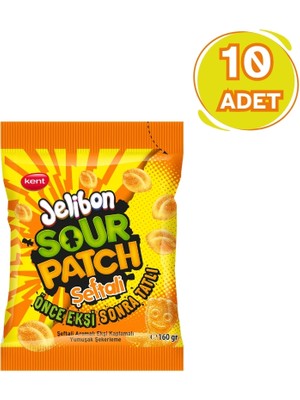 Jelibon Sour Patch Şeftali Aromalı Yumuşak Şekerleme 160 gr - 10 Adet