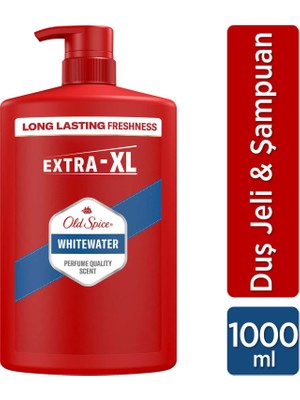 Old Spice Whitewater Erkek Duş Jeli ve Şampuan 1000 ml XXL Büyük Boy