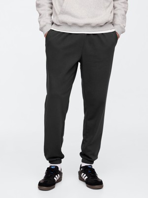 Gap Erkek Siyah Gap Logo Fransız Havlu Kumaş Jogger Eşofman Altı