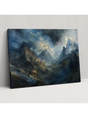 Popcas Barok Tarzı Resim Duvar Dekorasyonu - Barok Kanvas Tablo Ev Dekorasyonu