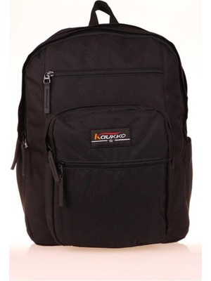 Siyah Sırt Çantası Full Pocket K1599, Dayanıklı ve Şık Tasarım