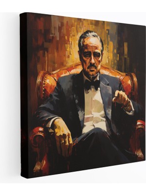 Popcas Baba Kanvas Tablo - Büyüleyici Yağlı Boya - Duvar Sanatı Kanvas Tablo