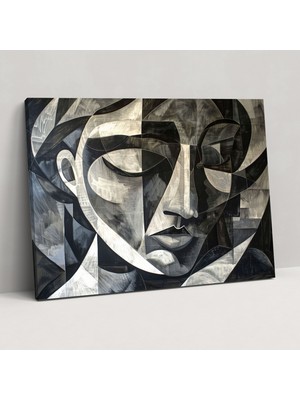Popcas Pablo Picasso Kanvas Tablo - Kübist Sanat Ev Dekorasyonu