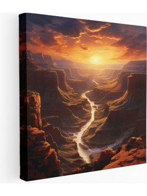 Popcas Grand Canyon Günbatımı Kanvas Tablo