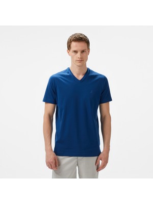 Nautica Erkek Mavi Regular Fit T-Shirt