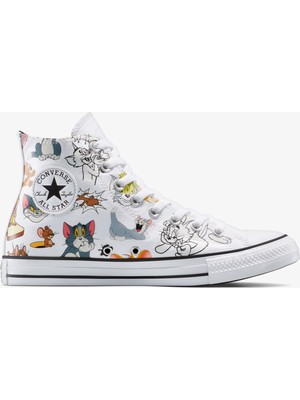 Converse x Tom & Jerry Chuck Taylor All Star Unisex Beyaz Sneaker