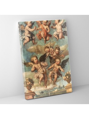 Popcas Raffaello Sanzio Kanvas Tablo - Ev Dekorasyonu Tuval Duvar Sanatı