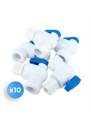 10 Adet Su Arıtma Cihazı Depo Tankı Musluğu - Tank Vanası