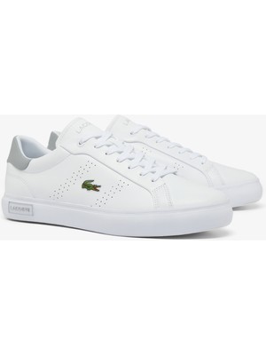 Lacoste Powercourt 2.0 Leather Erkek Beyaz Sneaker