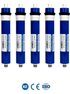 5 Adet Yeni Nesil 80 Gpd Domestic Membran - Yüksek Sarım Teknolojili