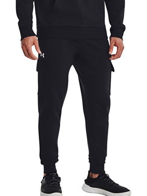 Under Armour Ua Rival Fleece Cargo Jogger Erkek Günlük Kargo Eşofman Altı 1382134-001 Siyah