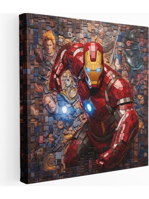 Popcas Marvel Mozaik Başyapıt Kanvas Tablo Baskı