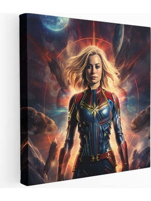 Popcas Kaptan Marvel Kozmik Güç Kanvas Tablo