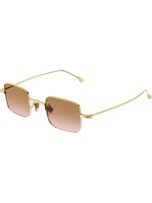 Gucci Gg 1813S 004 41 Unisex Kare Gold Metal Güneş Gözlüğü