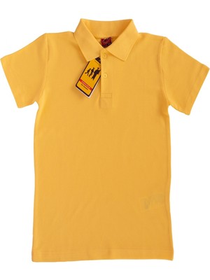 Kız Çocuk Okul Tarz %100 Pamuk T-Shirt -5-17 Yaş AG006