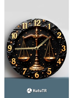 Dekorasyonunuza Zarafet ve Anlam Katacak Özel Tasarım Mdf Duvar Saati! – 33X33 cm SDW402