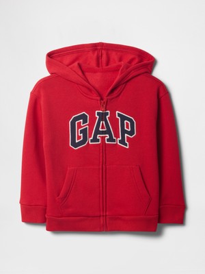 Gap Erkek Bebek Kırmızı Gap Logo Fermuarlı Sweatshirt