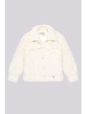 Bg Store Kız Çocuk Beyaz Ceket