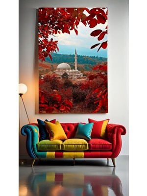 Özkacar Group Camii Portre Vıı Ev Duvar Salon Güzellik Salonu Ofis Dükkan Dekarasyon Kanvas Tablo