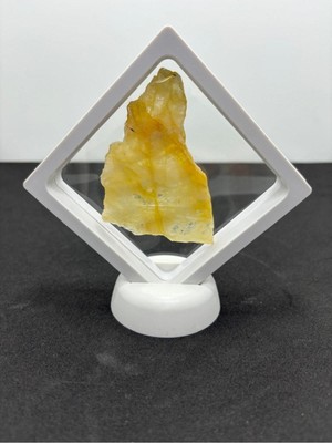 Dekorasyon Hediyelik Sitrin Plaka Doğaltaş Zenginlik