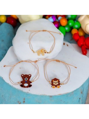 Miyuki Hayvanlar Alemi Çocuk Bileklik 3'lü Set
