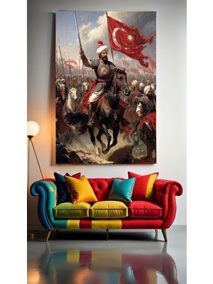 Özkacar Group Osmanlı Ordusu Portre Ev Duvar Salon Güzellik Salonu Ofis Dükkan Dekarasyon Kanvas Tablo