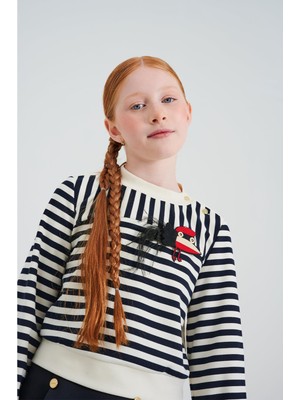 Bg Store Kız Çocuk Çizgili Bluz