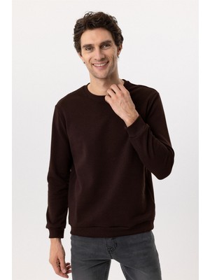 Süvari Oversize Kalıp O Yaka 3 Iplik Yumuşak Dokulu Sweat