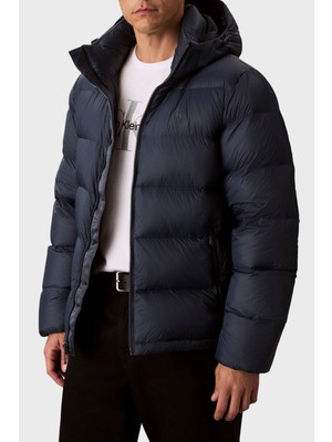 Calvin Klein Kapitoneli Regular Fit Çıkarılabilir Kapüşonlu Mont LV04RC518GPPK Erkek Ceket LV04RC518G Ppk