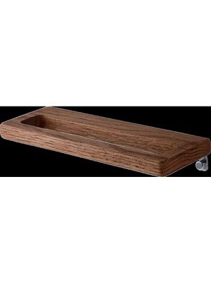 Adnoss Lüks Selvi Havluluk 30CM Siyah Pirinç Ahşap - Ahşap Siyah