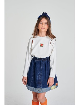 Bg Store Kız Çocuk Denim Etek