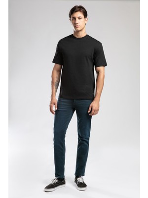 Hevass Erkek O Yaka T-Shirt Siyah