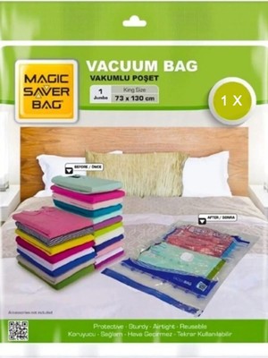 Jumbo Boy (73 cm x 130 Cm) Vakumlu Poşet - Vakumlu Hurç - Vakumlu Torba