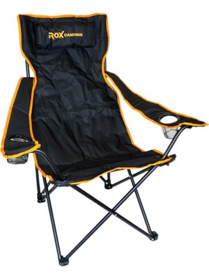 Rox Campıng Katlanır Kamp Sandalyesi - Siyah