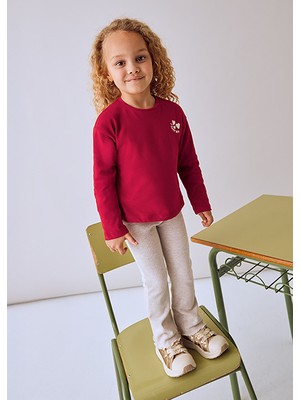 Mayoral Bej Kız Çocuk Ispanyol Paça Tayt 4717