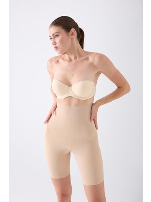 İmaj K046 Sıkılaştırıcı Ve Toparlayıcı Lazer Kesim Şort Korse Ten Renk 2XL Kadın
