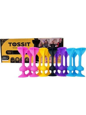Tossit Silikon Dart -Aile Seti - Pembe/Mor/Mavi/Sarı