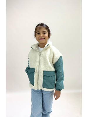 Ressho Çocuk Mont Uzun Kol Dik Yaka Erkek Çocuk İçin Orta Kalınlık Günlük Kullanım Düz Desenli