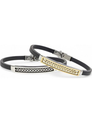 Fm Deniz Dalgası Desenli Çelik Bileklik 3183SCB020