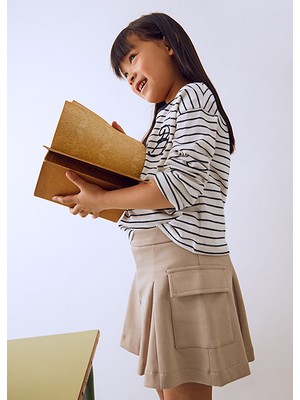 Mayoral Bej Kız Çocuk Şort Etek 4910