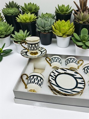 Fincan Takımı 6 Kişilik 12 Parça Desenli