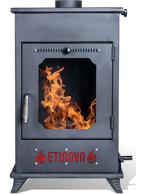 Etinova Eti-B2 Büyük Fırınsız Odun ve Pelet Yakan  Şömine Tipi Soba