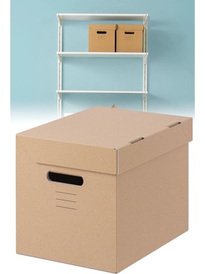 Düzenleme ve Saklama Kutusu, 25X34X26CM, Bej Renk, Kullanışlı ve Şık Depolama Çözümü