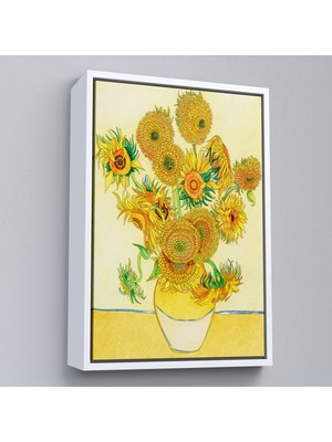 Çerçeveli Dekoratif Kanvas Tablo, Vincent Van Gogh - Ayçiçekleri TABLO-7447