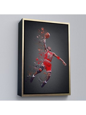 Çerçeveli Dekoratif Kanvas Tablo, Michael Jordan TABLO-7730