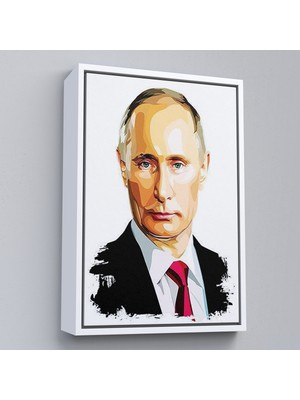 Çerçeveli Dekoratif Kanvas Tablo, Vladimir Putin - Rusya Devlet Başkanı TABLOSU-7958