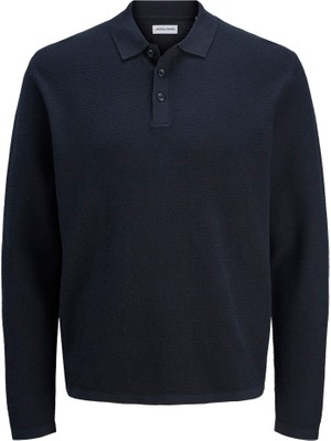 Jjegeorge Knıt Polo Yaka Triko Ls Sn