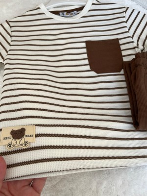 Erkek Çocuk Pamuklu Waffle Takım